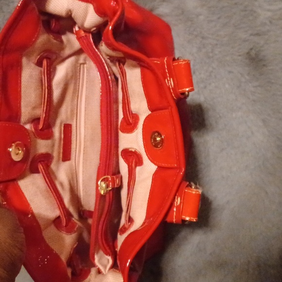 Dooney & Bourke Patent Leather Red Satchel - Picture 8 of 11